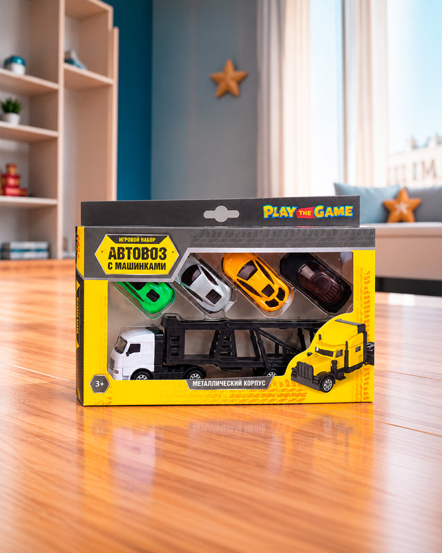 Игровой набор "Aвтовоз с машинками", Play the Game, в ассортименте