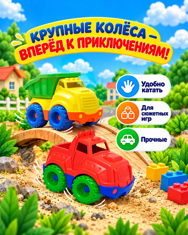 Машинка "Маленькая Шкода", Нордпласт, в ассортименте