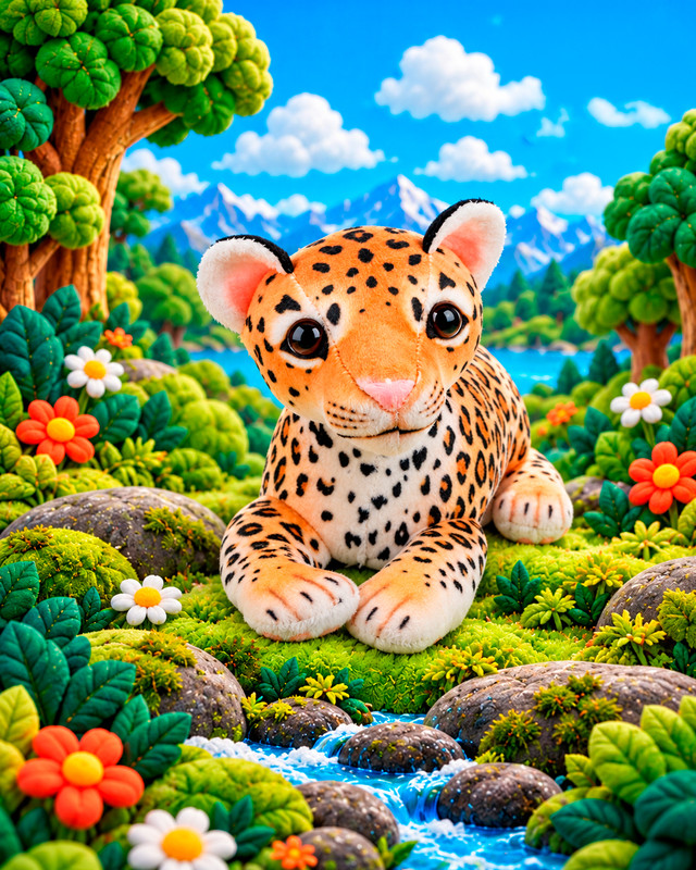 Игрушка мягкая с принтом "Животный мир", Play the Game, в ассортименте