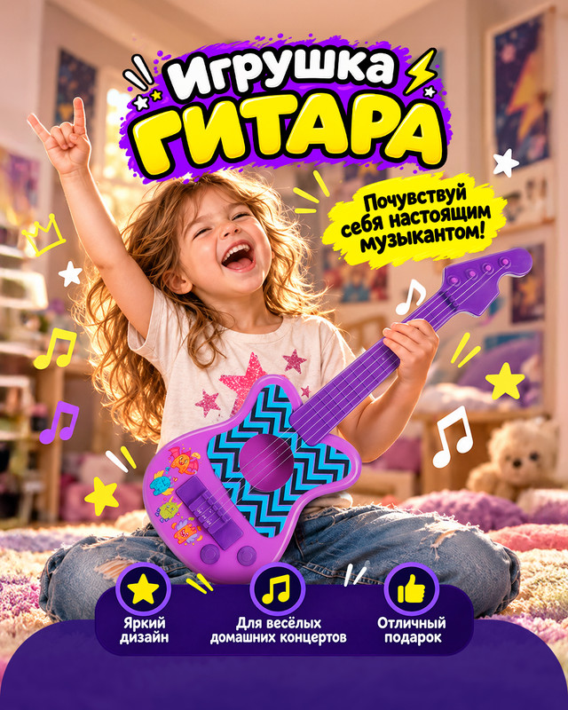 Игрушка "Гитара", Play the Game, в ассортименте