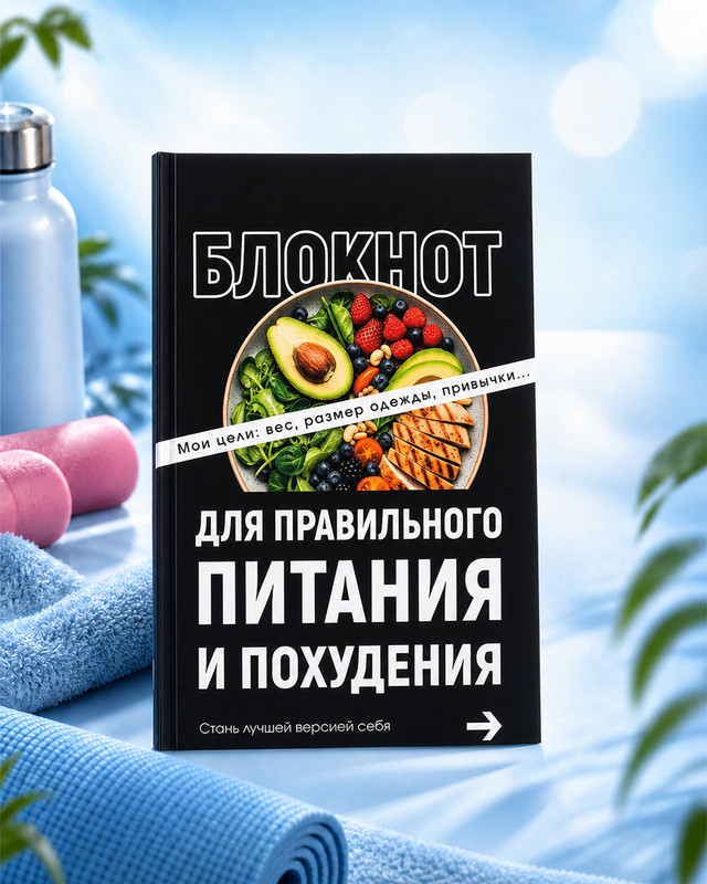 Блокнот "Для правильного питания и похудения", 60 листов, в ассортименте