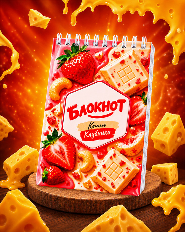 Блокнот, А6, 80 листов, в ассортименте
