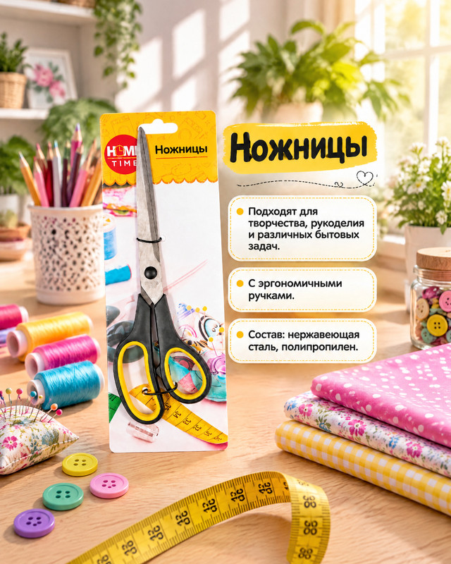 Ножницы, Home Time, в ассортименте