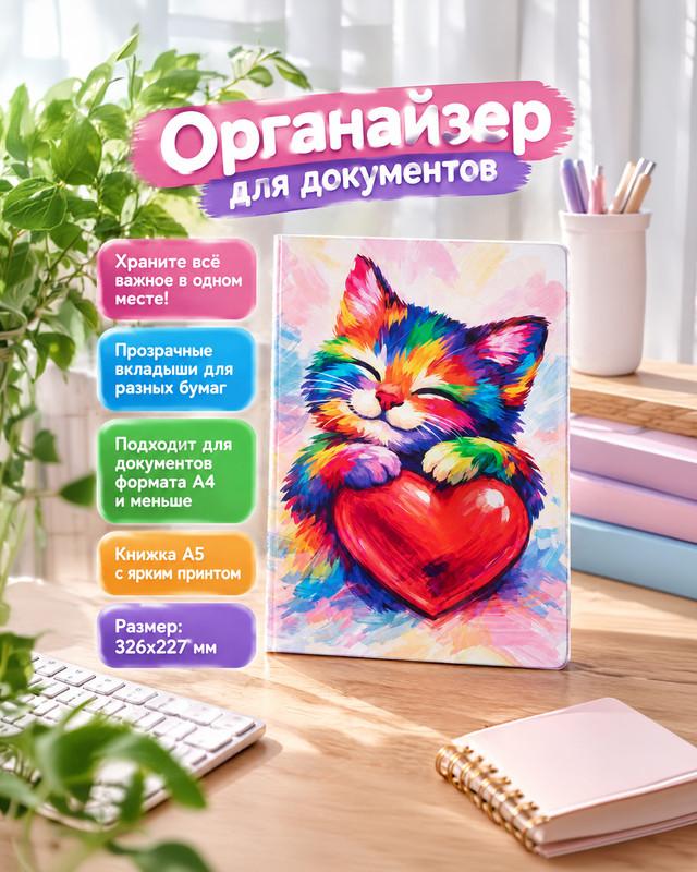 Органайзер для документов, 326х227 мм, в ассортименте