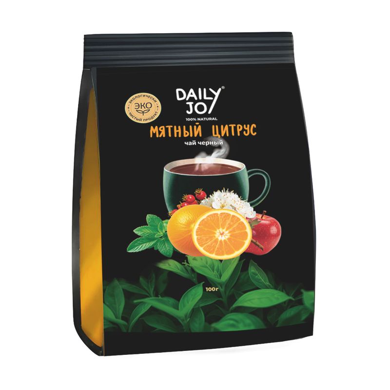 Чай чёрный "Мятный цитрус", Daily Joy, 100 г
