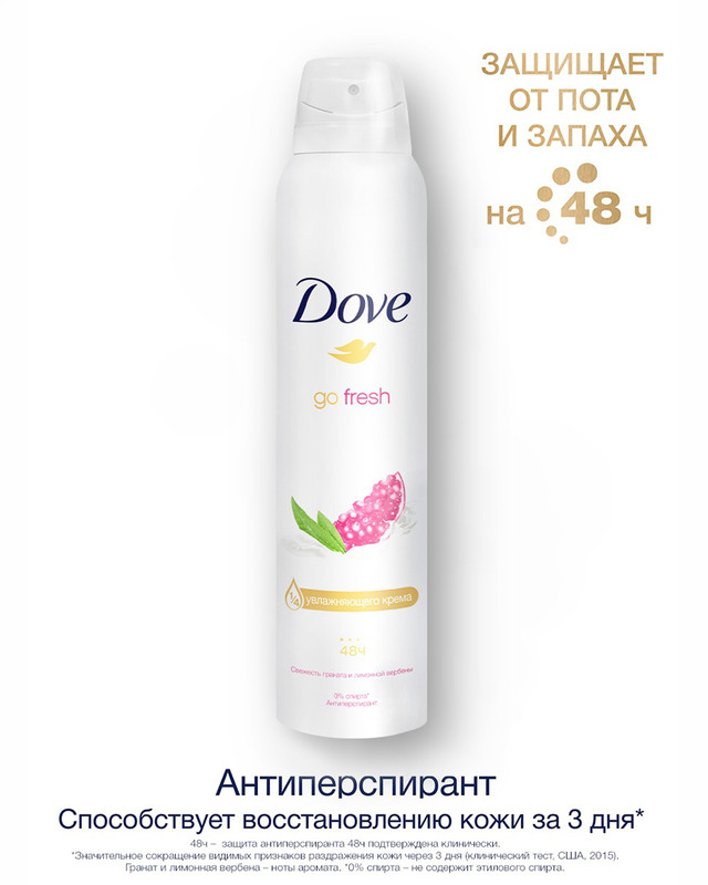 Антиперспирант, Dove, 200 мл, в ассортименте