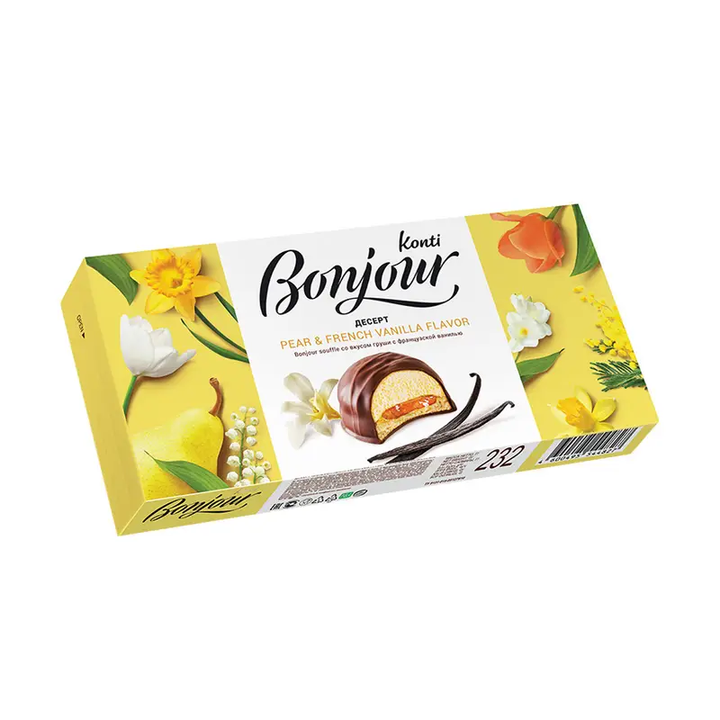 Десерт, Bonjour Konti, 232 г, в ассортименте 
