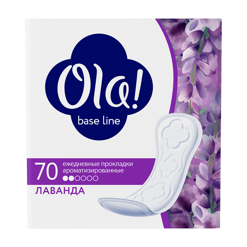 Ежедневные гигиенические прокладки, Ola, 60 + 10 шт.