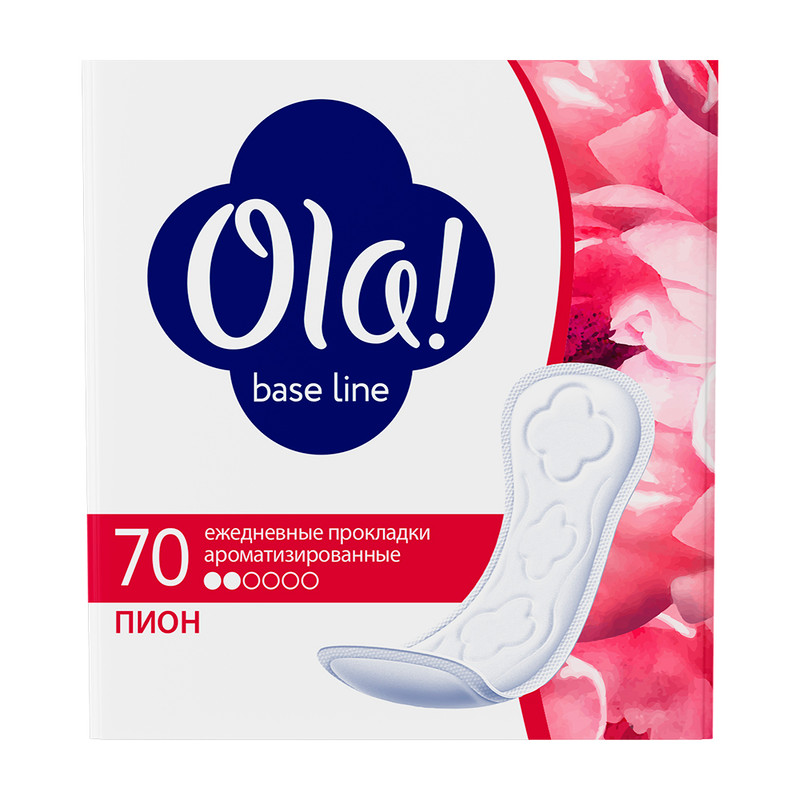 Ежедневные гигиенические прокладки, Ola, 60 + 10 шт.