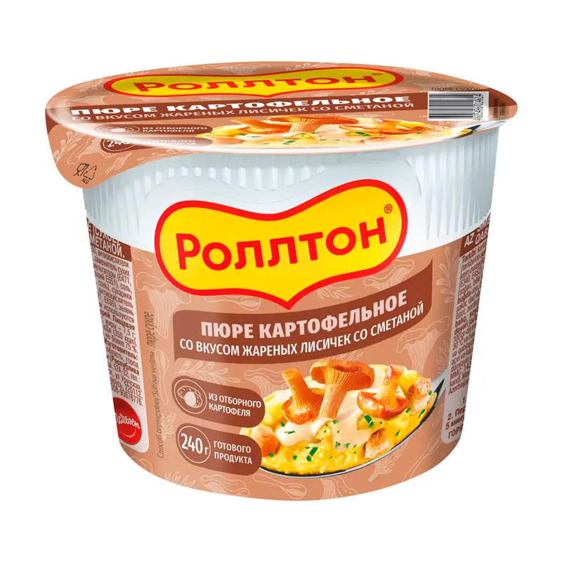 Пюре картофельное, Роллтон, 40 г, в ассортименте
