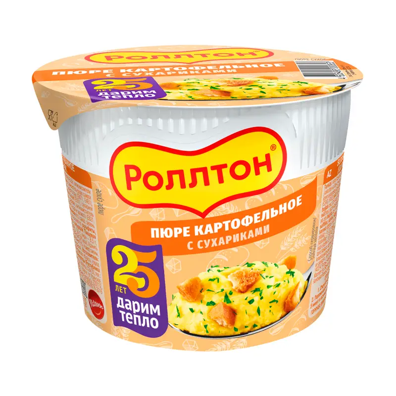 Пюре картофельное, Роллтон, 40 г, в ассортименте