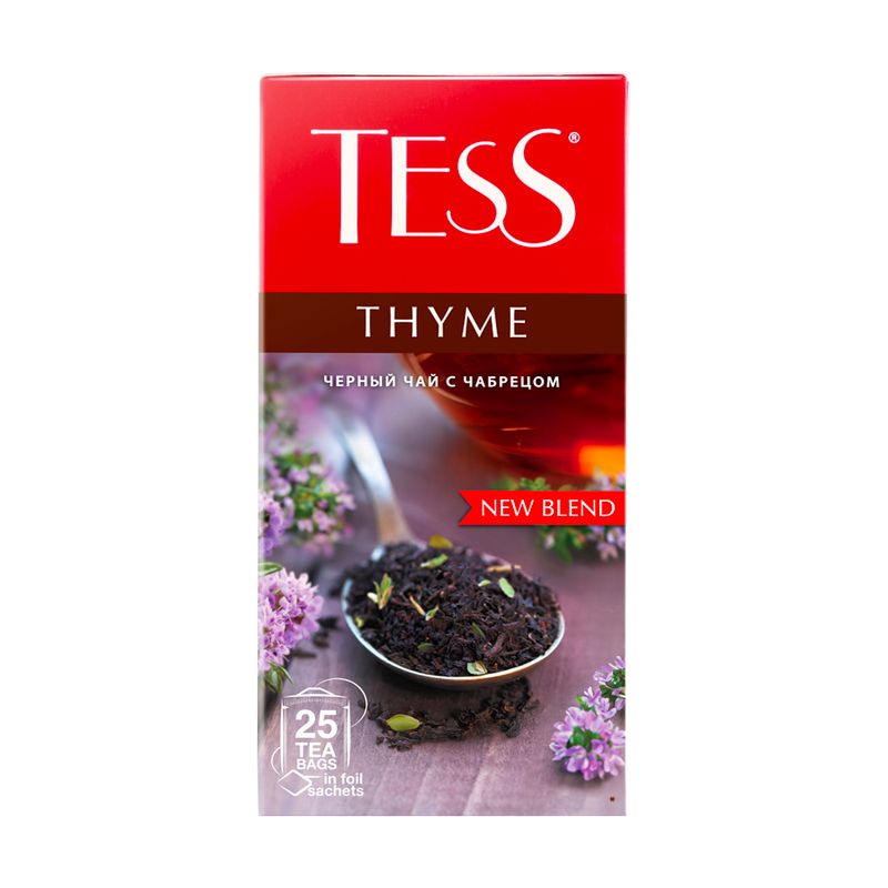 Чай чёрный "Thyme", TESS,  37,5 г, 25 пакетиков