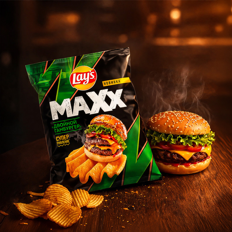 Чипсы "MAXX", Lay's, 100 г, в ассортименте