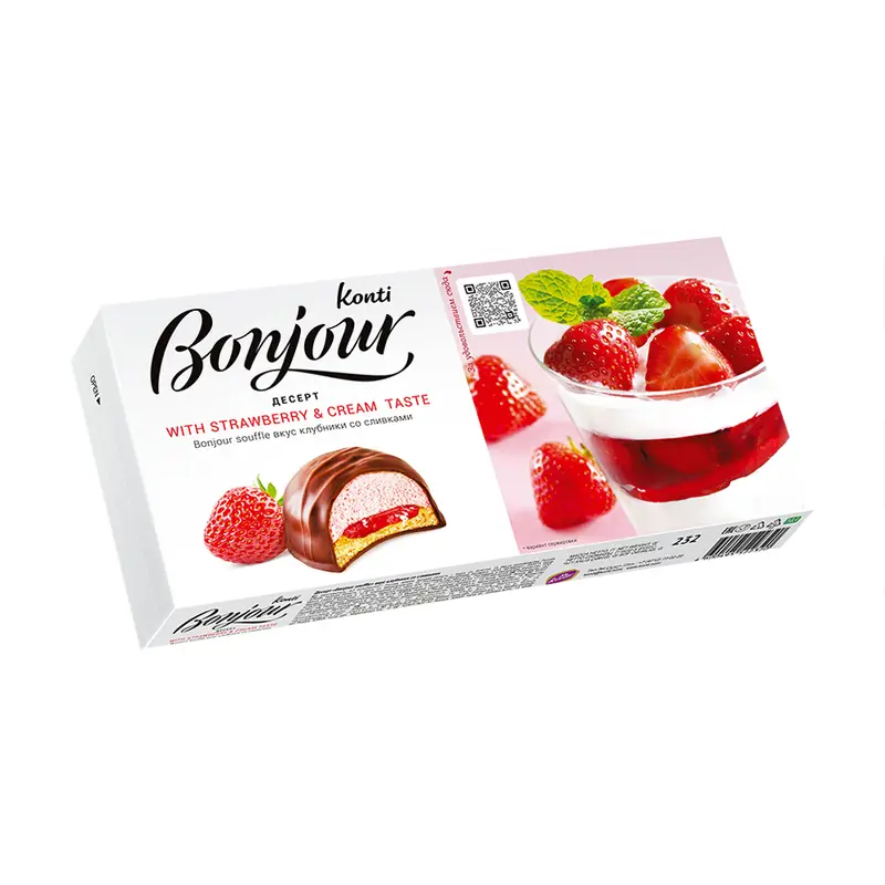 Десерт, Bonjour Konti, 232 г, в ассортименте 