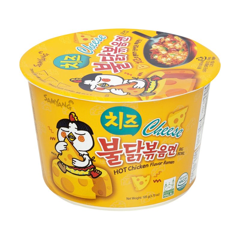 Instant noodles “Hot Chicken Big Bowl Carbonara”, SAMYANG, 105 п