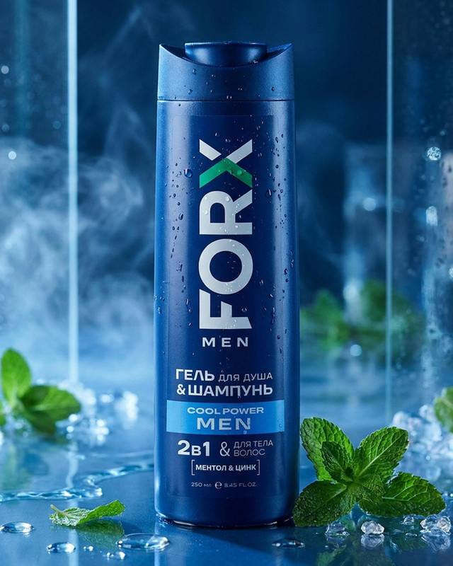 Гель и шампунь, FORX MEN CARE, 250 мл, в ассортименте