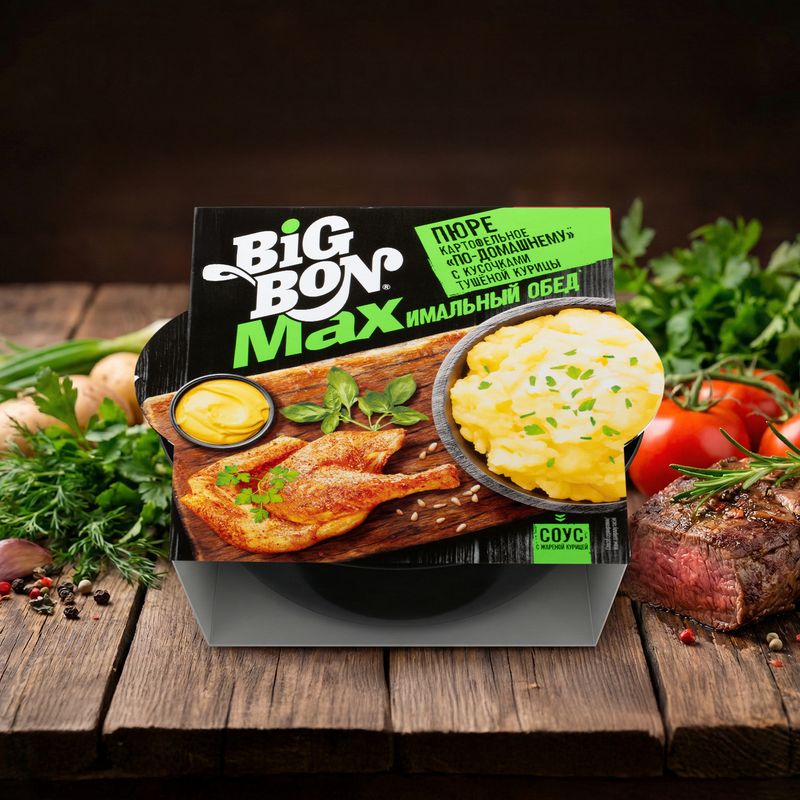 Пюре картофельное "По-домашнему", Big Bon, 110 г, в ассортименте