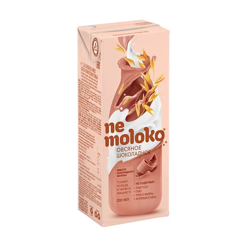 Напиток овсяный "Шоколадный", Nemoloko, 0,2 л