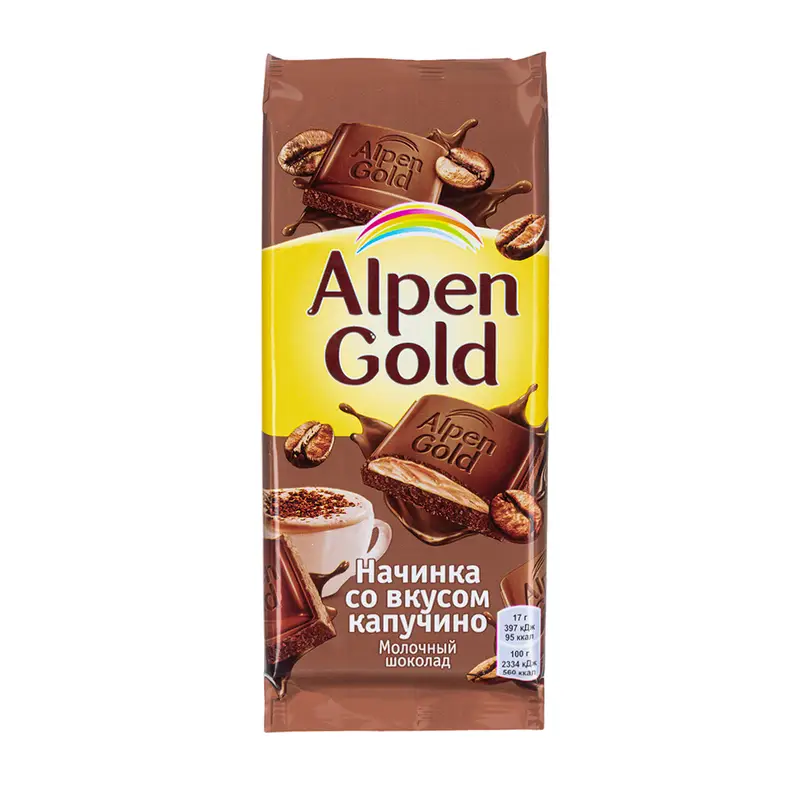 Молочный шоколад, Alpen Gold, 85 г