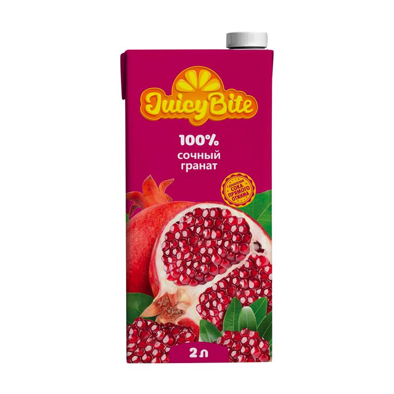 Напиток сокосодержащий "Сочный гранат", JuicyBite, 2 л