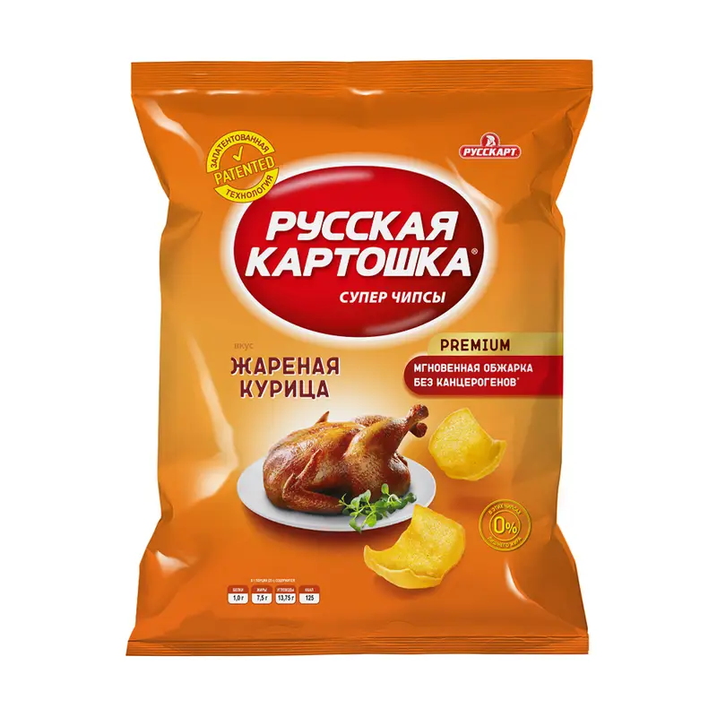 Чипсы, Русская картошка, 50 г, в ассортименте