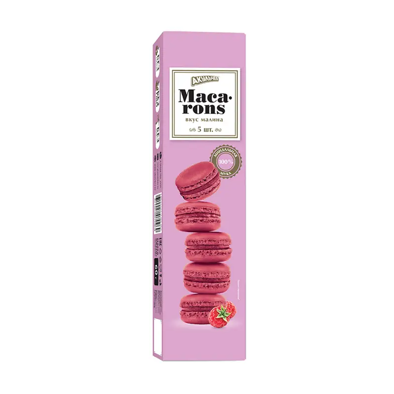 Пирожное миндальное "Макарон", Акульчев, 60 г, в ассортименте