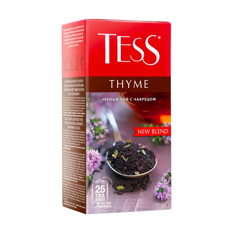 Чай чёрный "Thyme", TESS,  37,5 г, 25 пакетиков