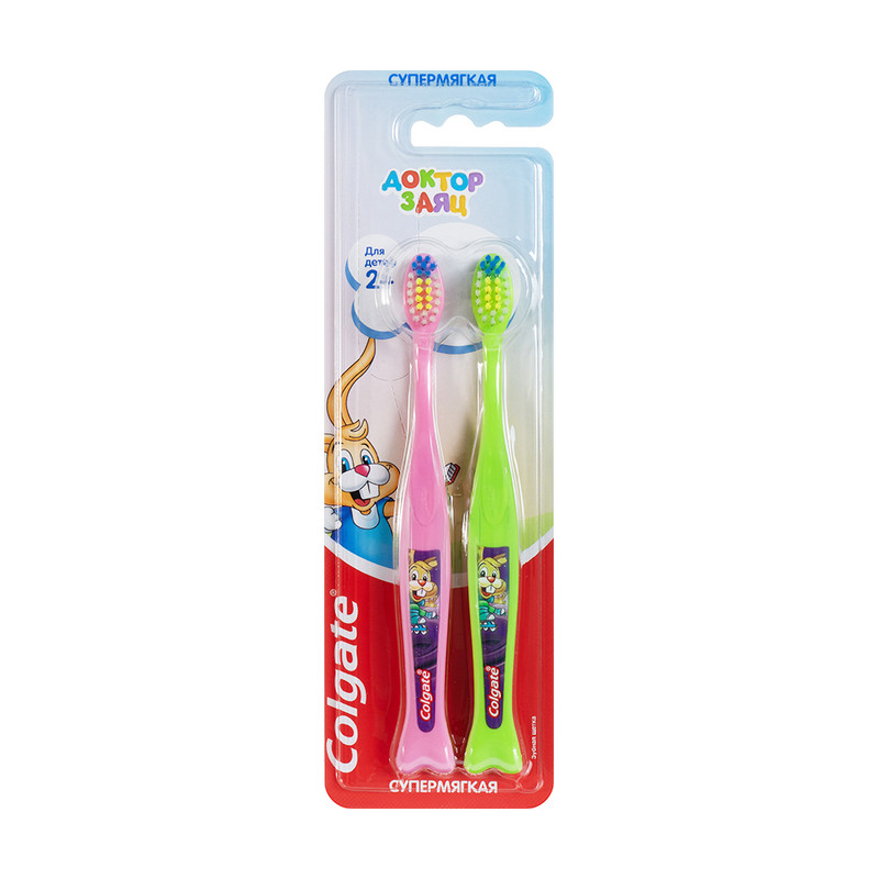 Детская зубная щетка, Colgate, 2 шт., в ассортименте
