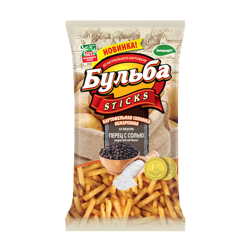 Соломка из картофеля "Бульба Sticks", 75 г, в ассортименте