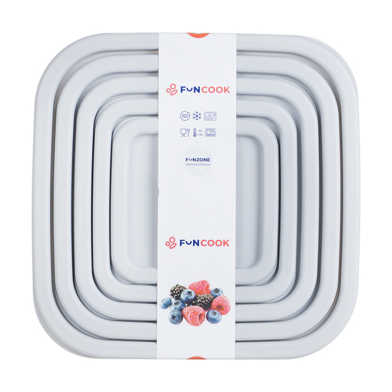 Набор ёмкостей, FunCook, 5 шт., в ассортименте