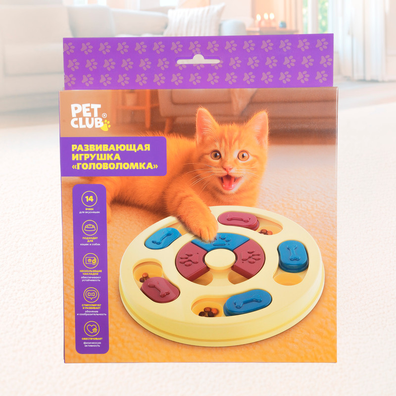 Развивающая игрушка для животных "Головоломка", Pet Club, в ассортименте