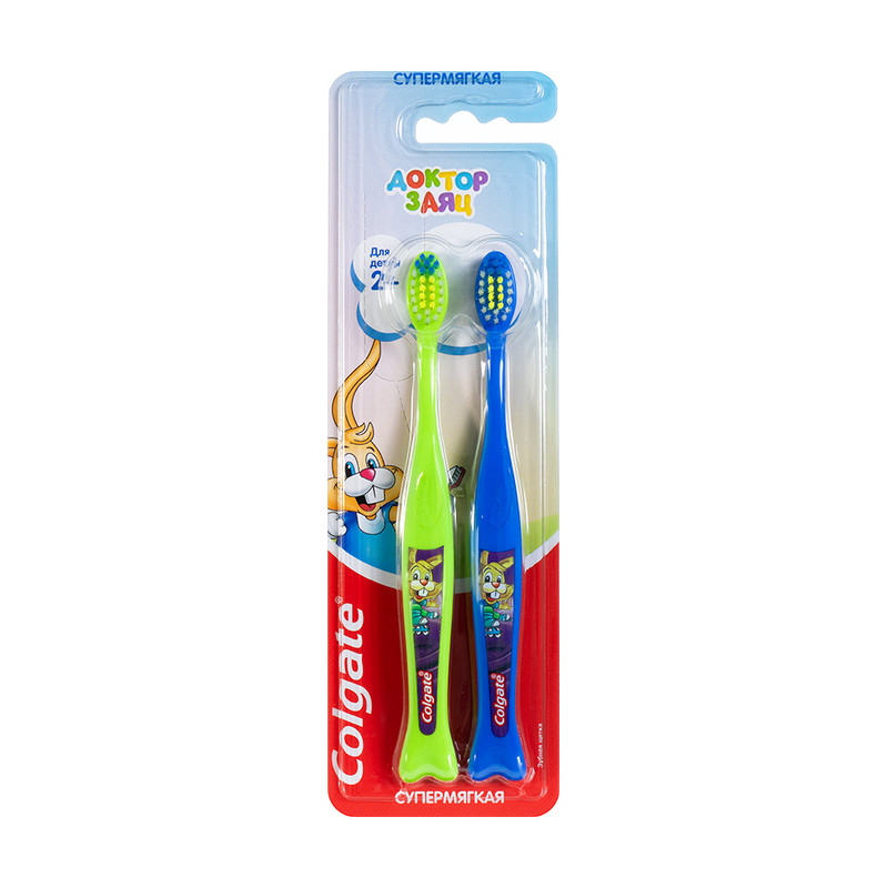 Детская зубная щетка, Colgate, 2 шт., в ассортименте