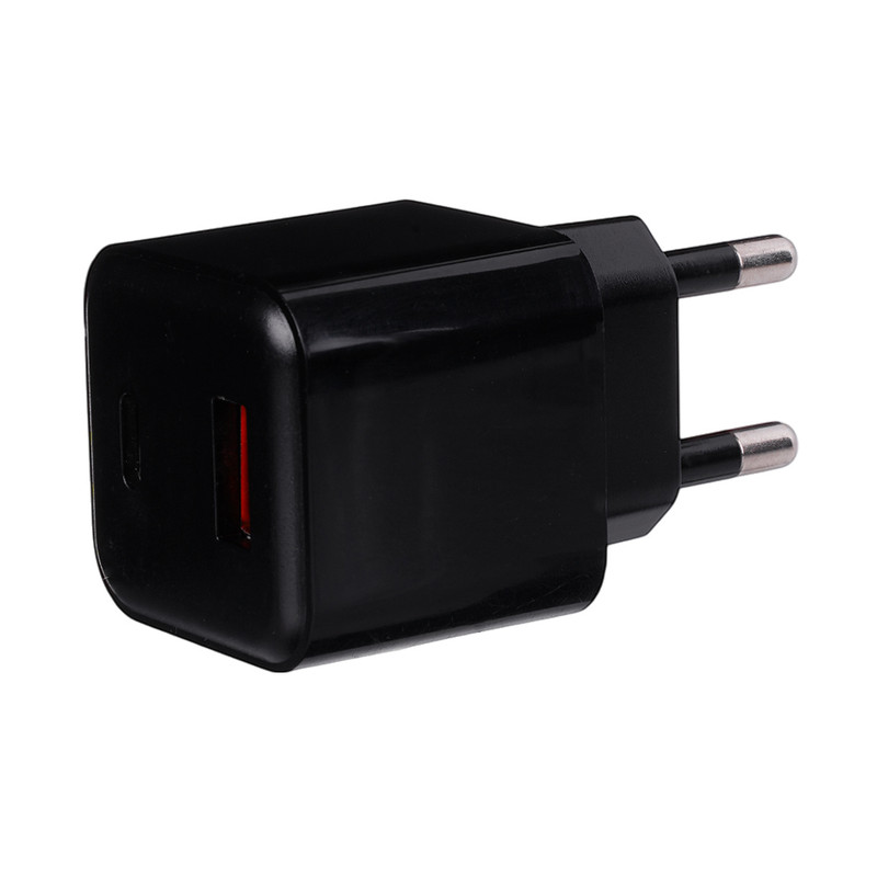 Сетевое зарядное устройство, USB + Type-C, в ассортименте