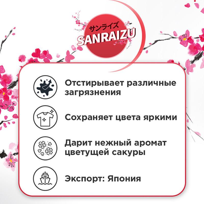 Стиральный порошок, Sanraizu, 350 г