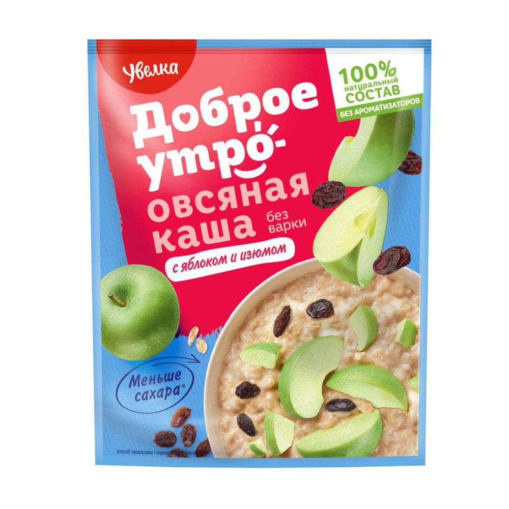 Каша овсяная, Увелка, яблоко-изюм, 35 г - купить в интернет-магазине Fix  Price в г. Москва