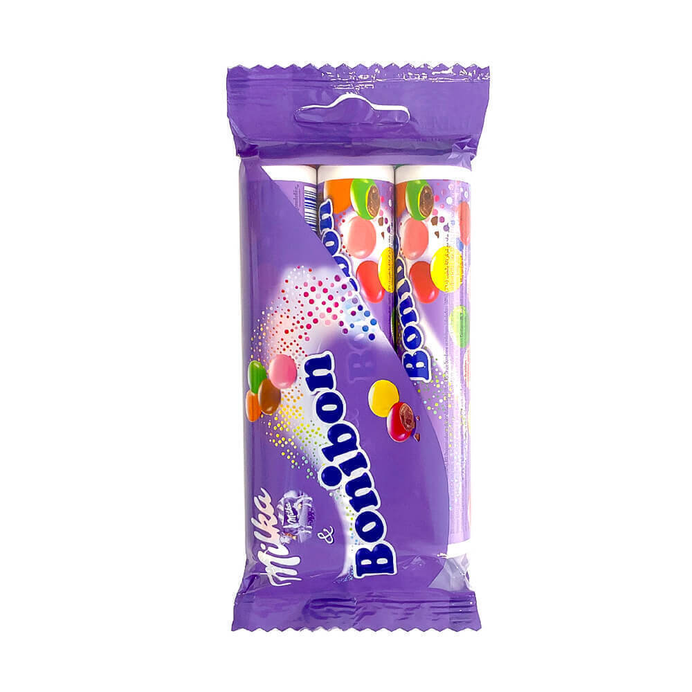 Драже "Bonibon", Milka, с молочным шоколадом, 3 шт. (3х24,3 г) - купить ...