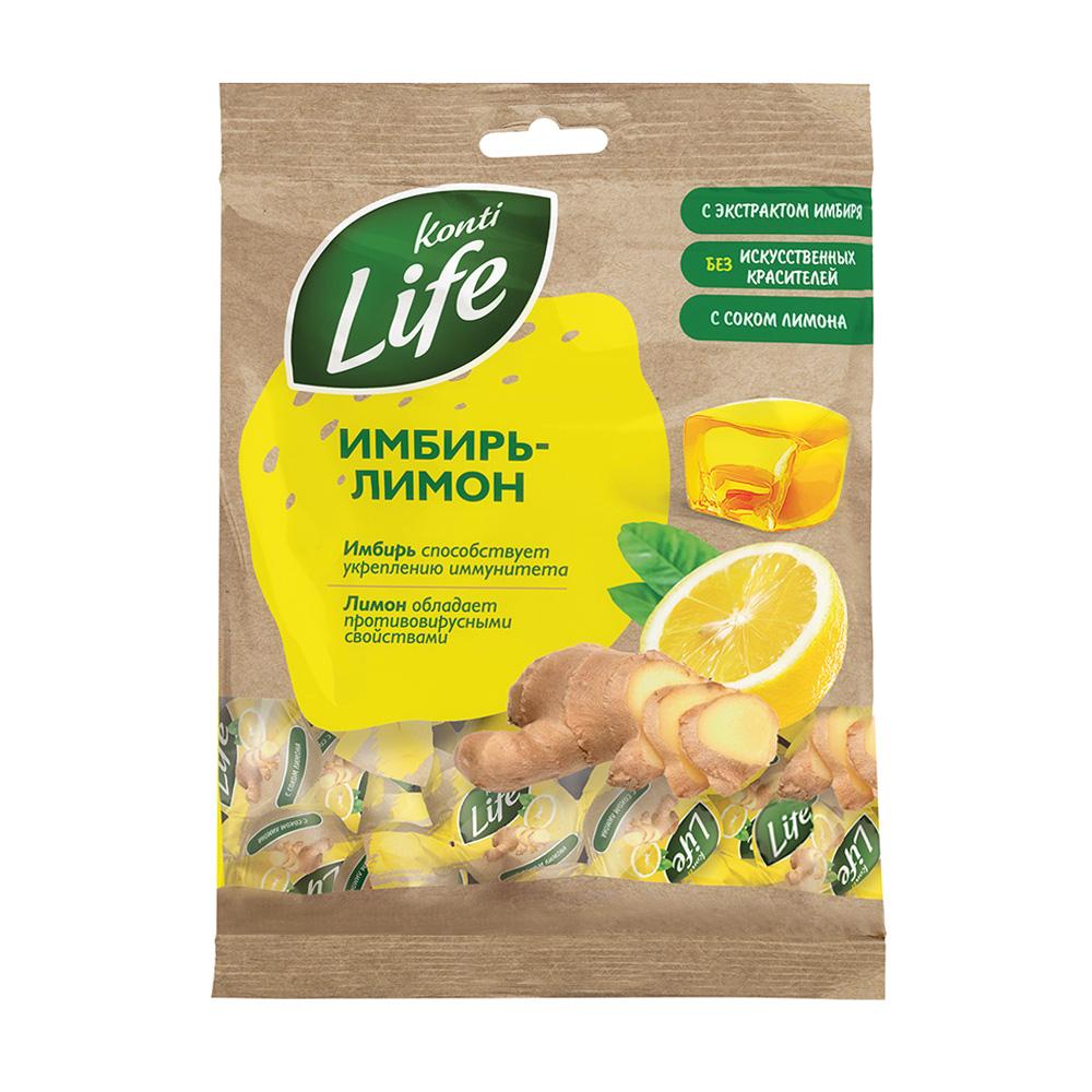 Желейные конфеты с начинкой, Konti Life, имбирь/лимон, 220 г - купить в  интернет-магазине Fix Price в г. Москва по цене 69 ₽