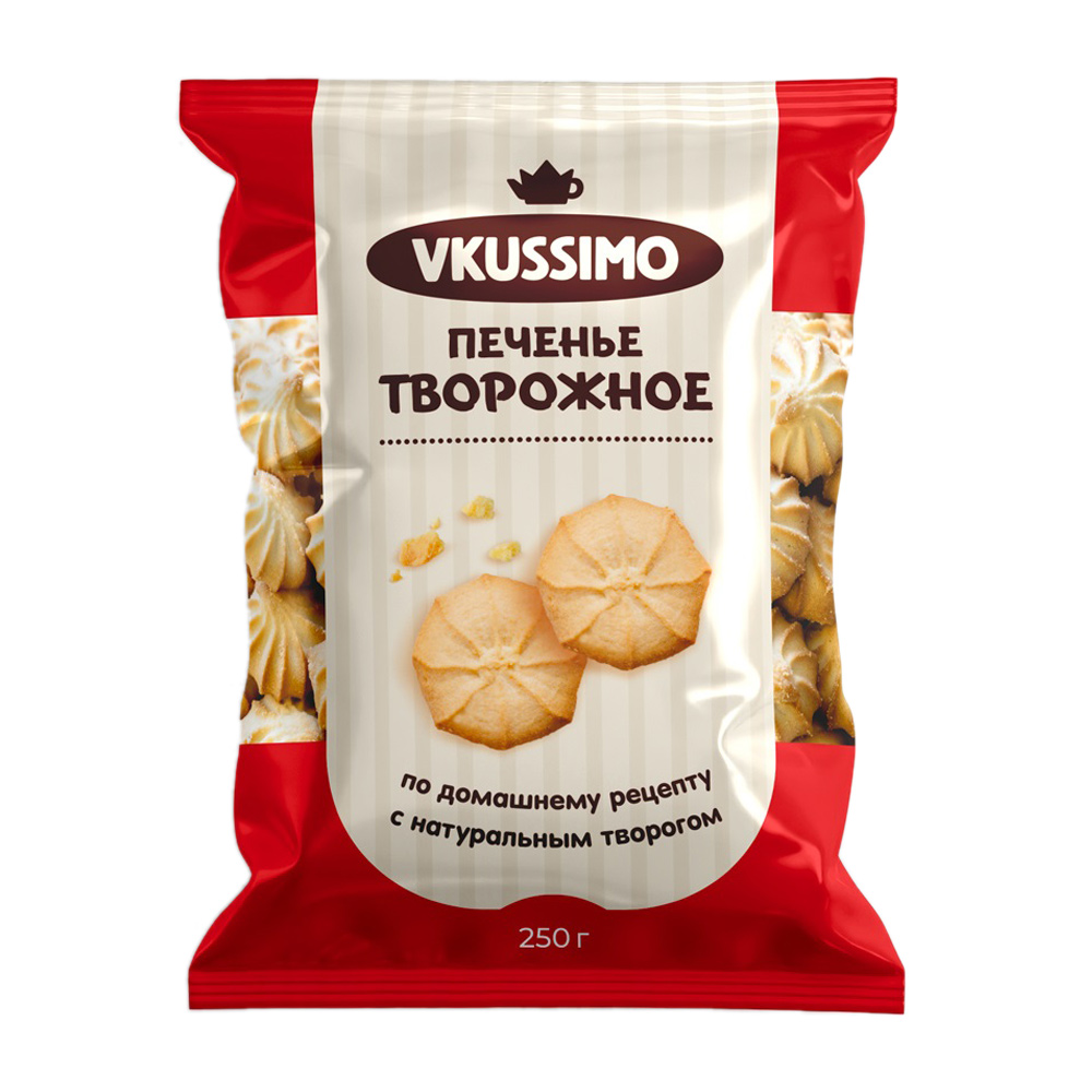 Печенье песочное "Творожное", Vkussimo, 250 г - купить через интернет ...