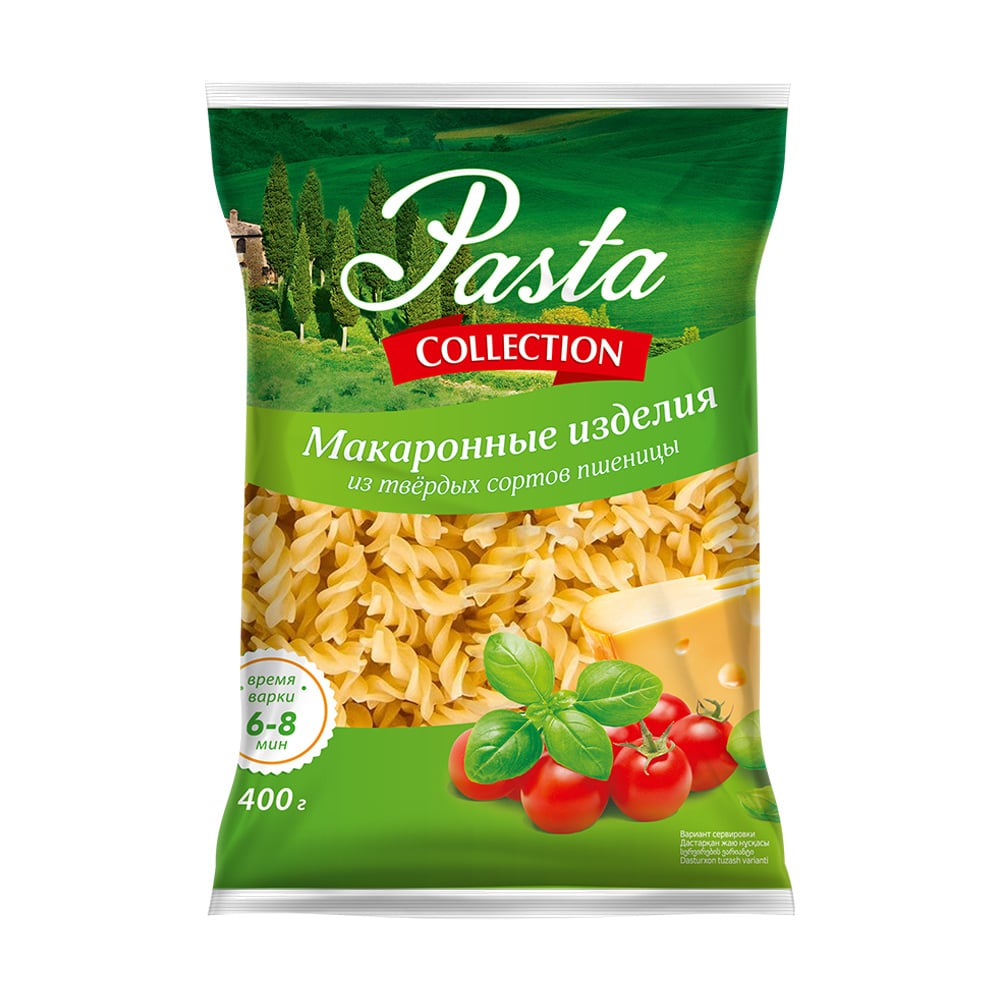 Макароны, Pasta collection, спираль, 400 г