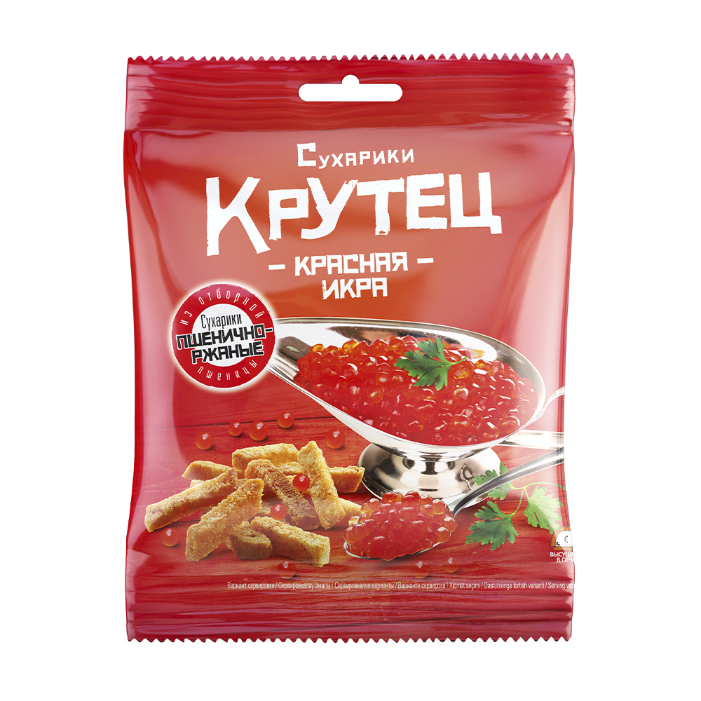 Сухарики, Крутец, красная икра, 80 г - купить в интернет-магазине Fix ...