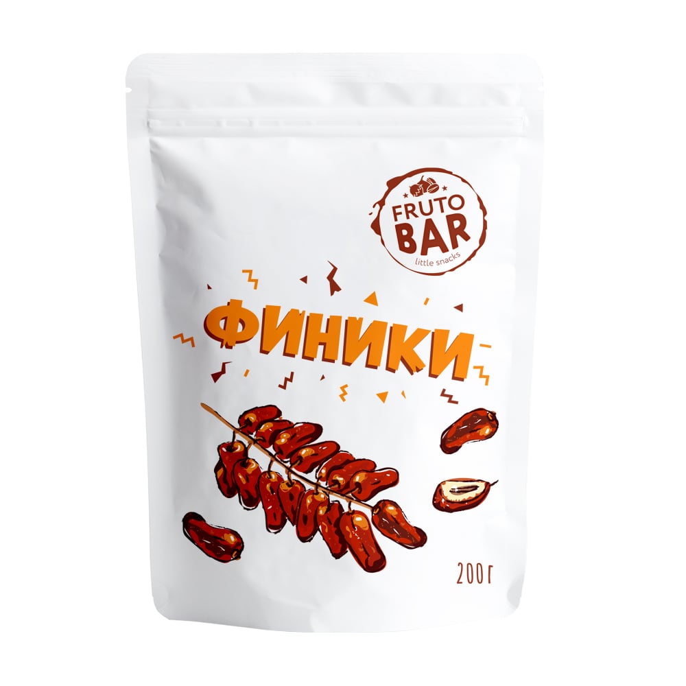 Финики сушёные с косточкой, FRUTO BAR, 200 г - купить в интернет-магазине  Fix Price в г. Москва по цене 69 ₽